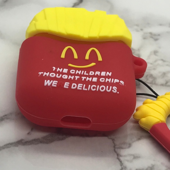 Cartoon French Fries Apple Airpods Case Cover - Picture 3 of 3